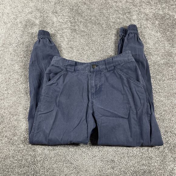 Patagonia Joggers Womens 2 Edge Win Twill Elastic Waist Lightweight Soft Blue - Picture 3 of 12